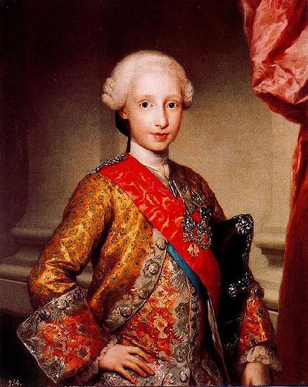Anton Raphael Mengs Portrait of Infante Antonio Pascual of Spain France oil painting art